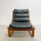 Mid Century Black Vinyl Tessa T4 Lounge Chair