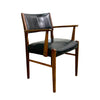 Mid Century Black Vinyl Carver - Newly Resprung