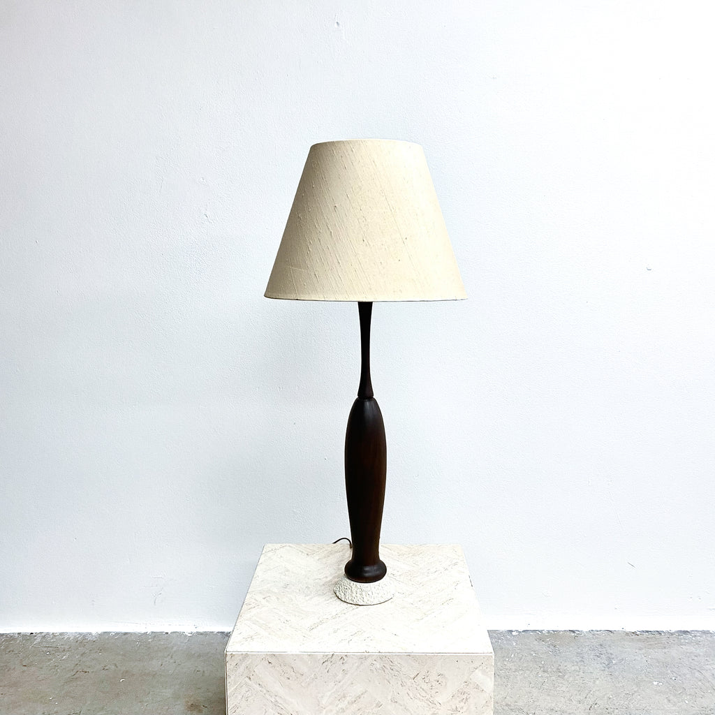 Mid Century Blackwood Tall Table Lamp