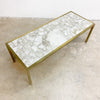 Mid Century Brass And Marble Coffee Table