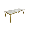 Mid Century Brass And Marble Coffee Table