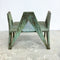 Mid Century Brutalist Sculptural Verdigris Brass Seat