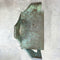 Mid Century Brutalist Sculptural Verdigris Brass Seat