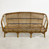 Antique 1930s Split Cane Sofa Lounge