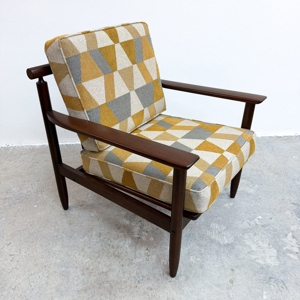 Mid Century Chair Fully Restored And Reupholstered