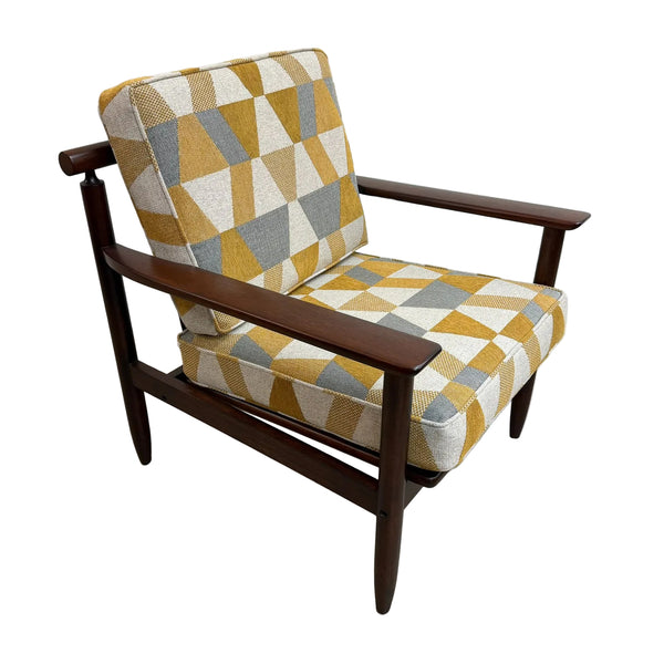 Mid Century Chair Fully Restored And Reupholstered