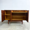 Mid Century Chiswell Compact Wave Handle Teak Sideboard