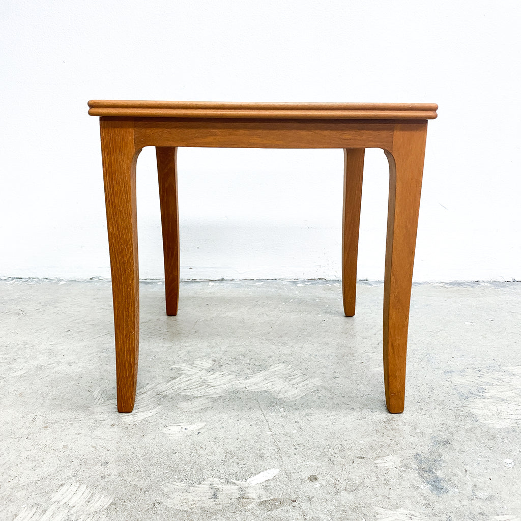 Mid Century Chiswell Teak And Glass Top Side Table