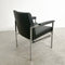 Mid Century Chrome Vinyl Armchair