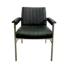 Mid Century Chrome Vinyl Armchair