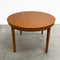 Mid Century Rare Circular TH Brown Extension Dining Table