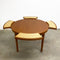 Mid Century Rare Circular TH Brown Extension Dining Table