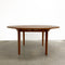 Mid Century Rare Circular TH Brown Extension Dining Table