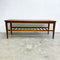 Mid Century Coffee Table With Slatted Magazine Rack