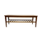 Mid Century Coffee Table With Slatted Magazine Rack