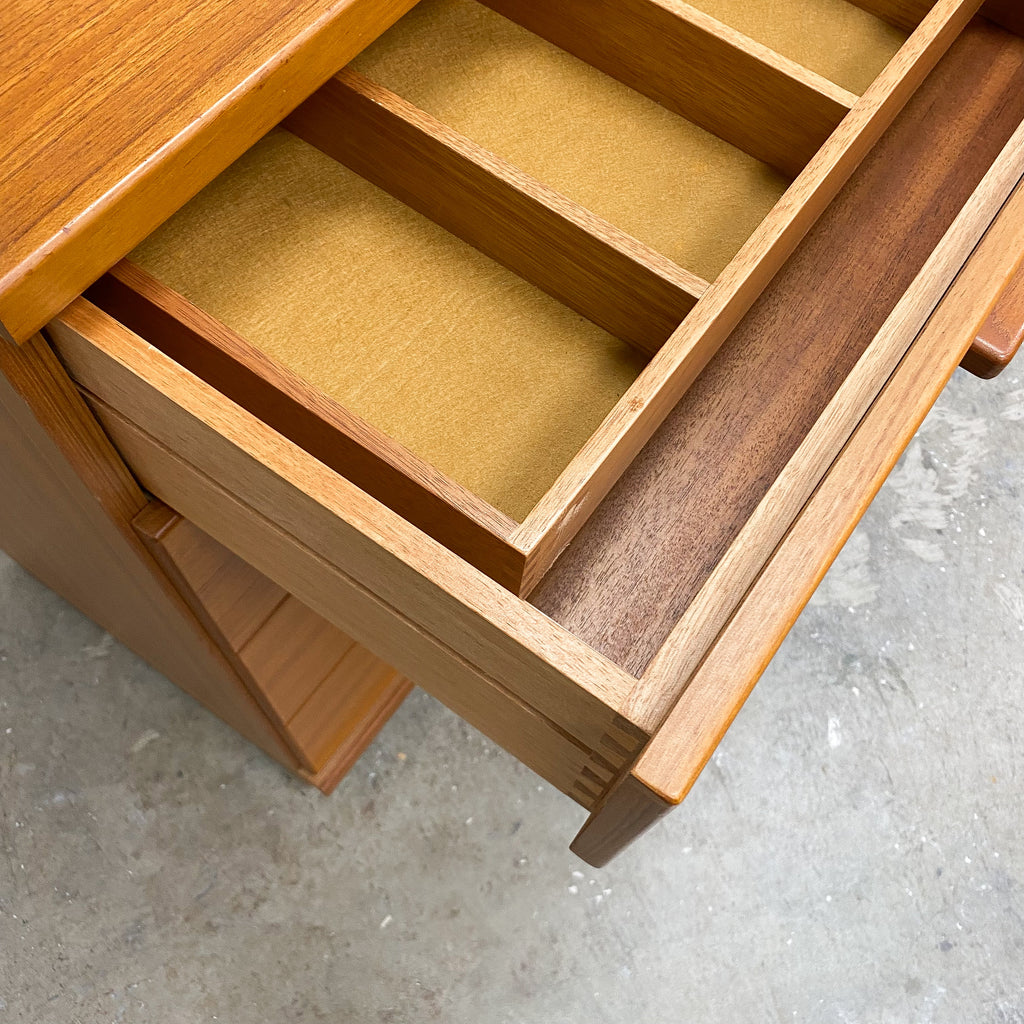 Mid Century Compact Teak Parker Chest of Drawers or Bedside