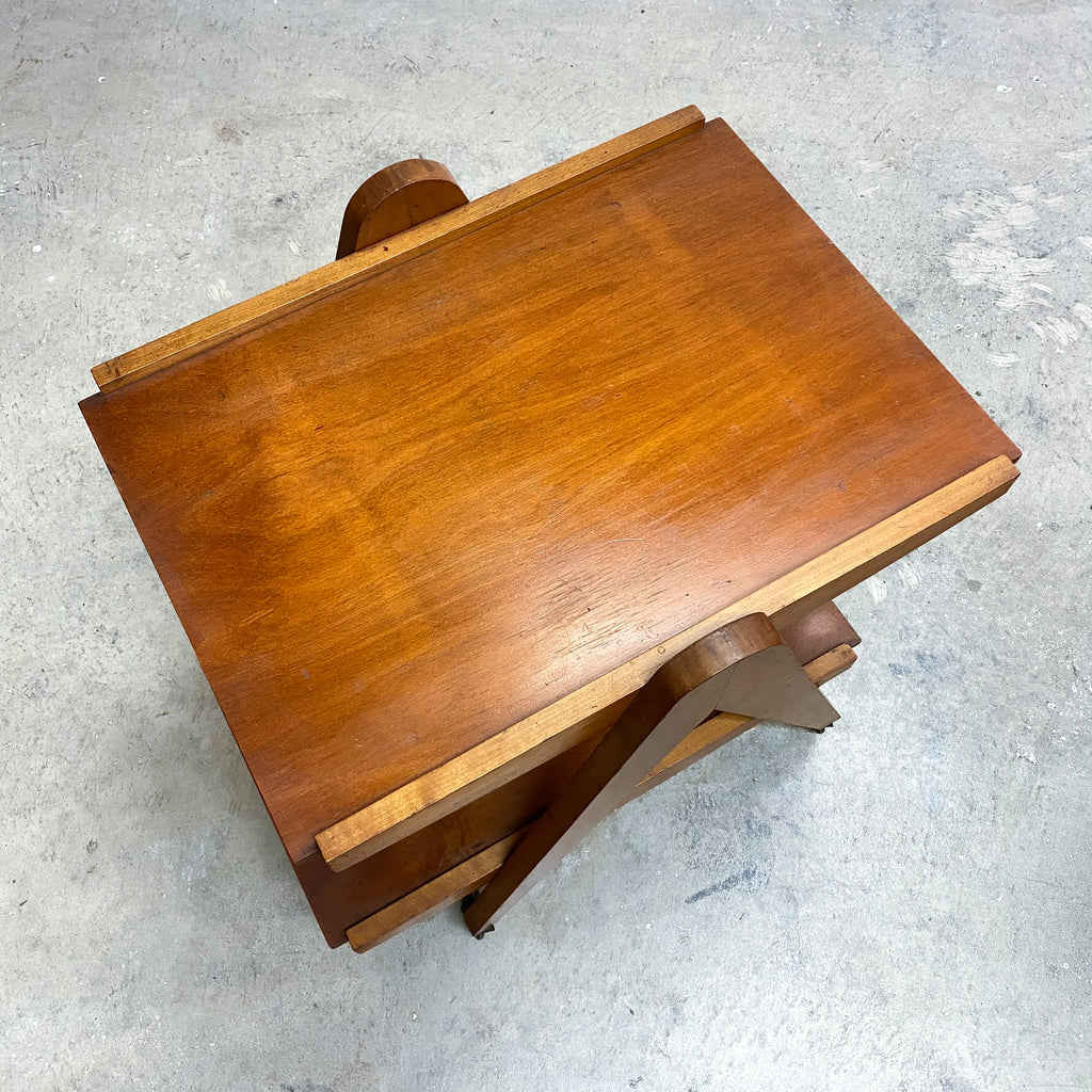 Mid Century Summertone Compass Leg Bar Cart Cocktail Trolley
