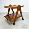 Mid Century Summertone Compass Leg Bar Cart Cocktail Trolley