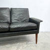 Mid Century Modern Black Leather Sofa 265 By H.W. Klein For Bramin 1960s