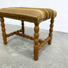 Mid Century Danish Bobbin Leg Footstool