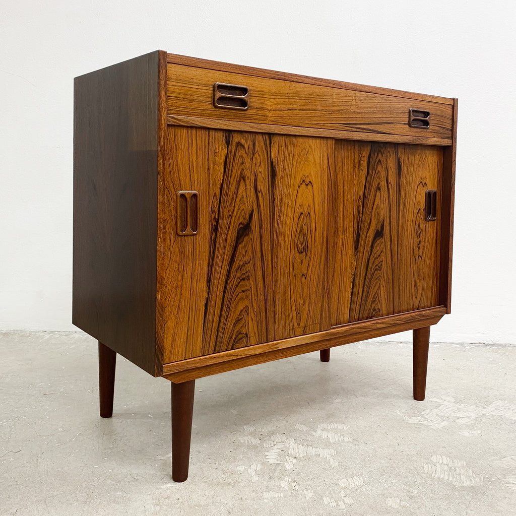 Mid Century Danish Brazilian Rosewood Compact Buffet Sideboard