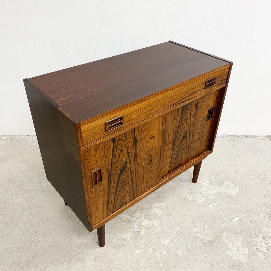 Mid Century Danish Brazilian Rosewood Compact Buffet Sideboard