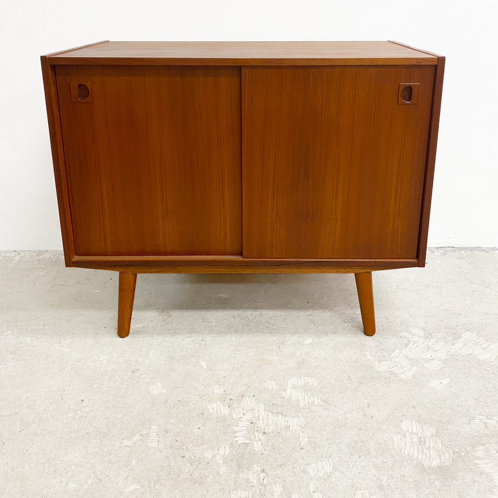 Mid Century Danish Compact Sideboard Cabinet