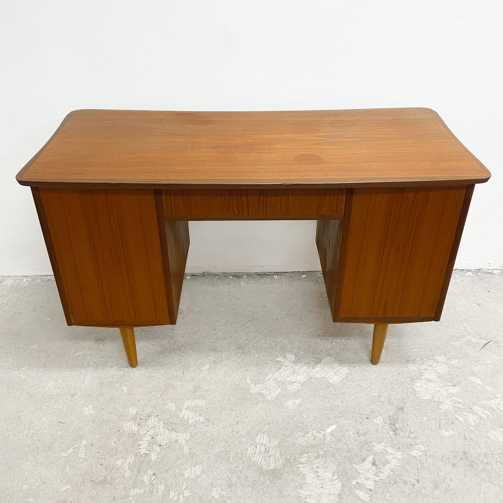 Mid Century Danish Compact Teak Desk