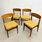Set Of Four Mid Century Danish Dining Chairs - Reupholstered