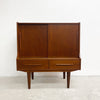 Restored Mid Century Danish Highboard Cabinet
