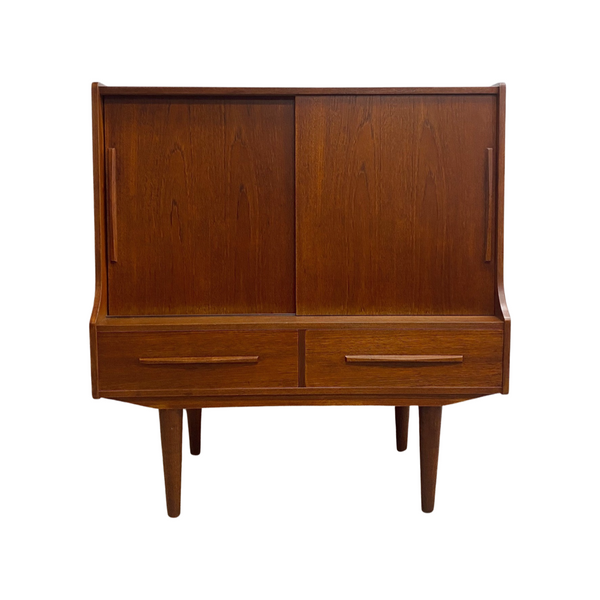 Restored Mid Century Danish Highboard Cabinet