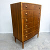 Mid Century Danish Kai Kristiansen Tallboy Chest Of Drawers Restored