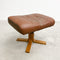 Mid Century Danish Leather Footstool