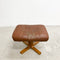 Mid Century Danish Leather Footstool