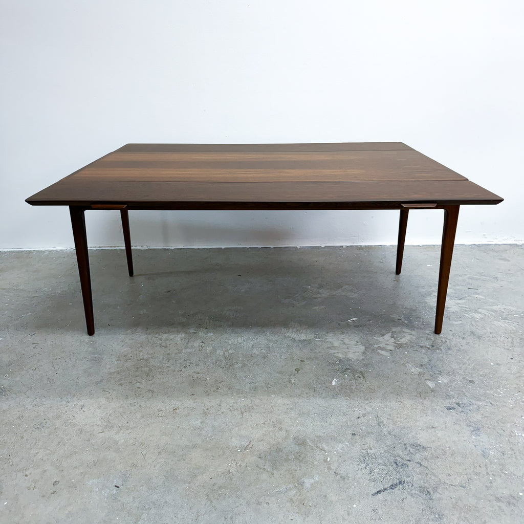 Mid Century Danish Made Brazilian Rosewood Extending Coffee Table