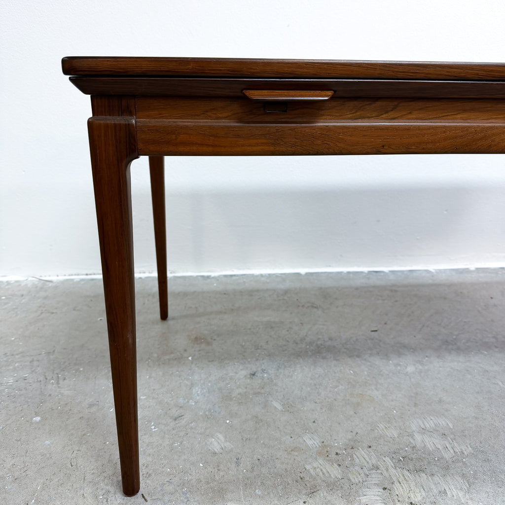 Mid Century Danish Made Brazilian Rosewood Extending Coffee Table