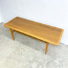 Mid Century Danish Oak Coffee Table - Professionally Restored 