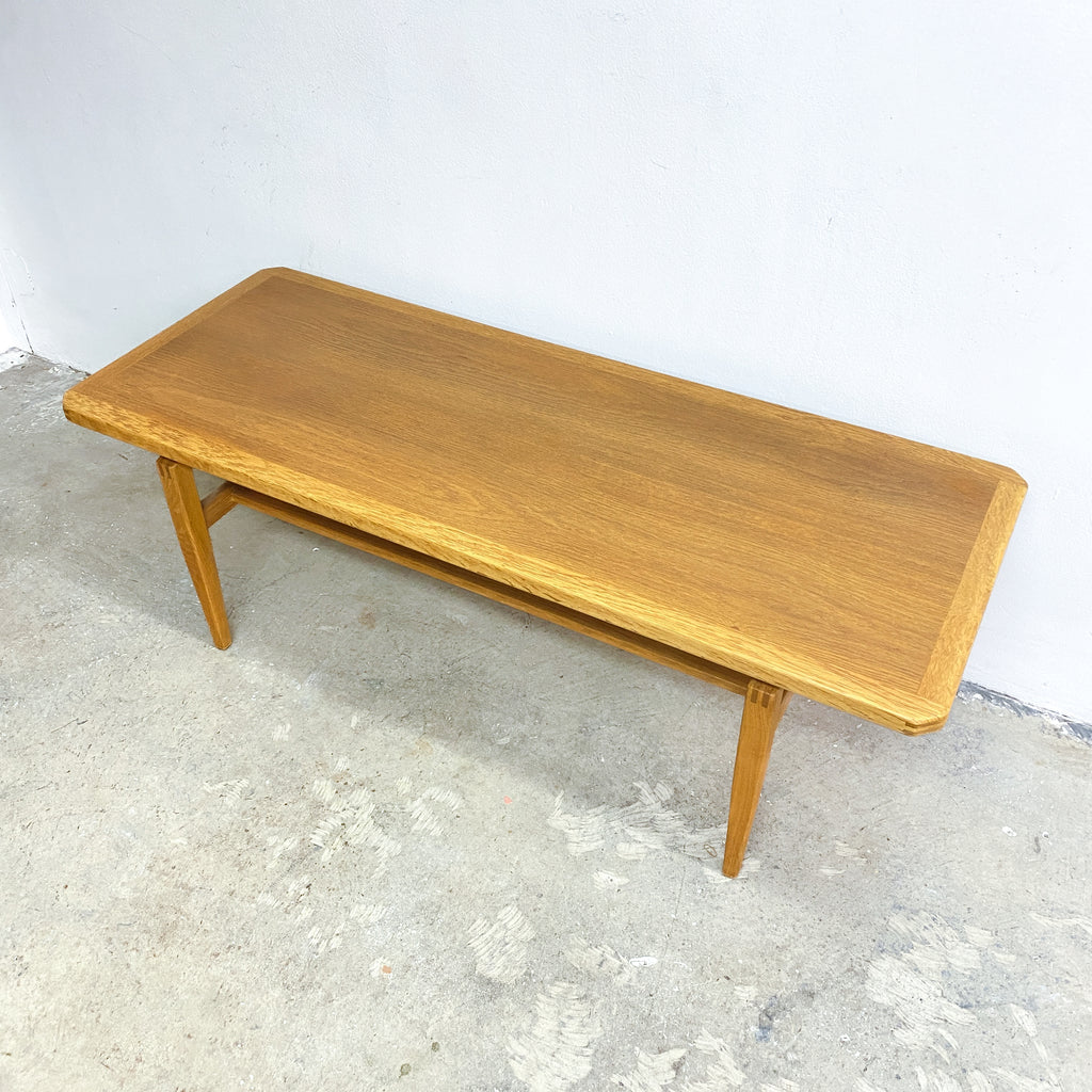 Mid Century Danish Oak Coffee Table - Professionally Restored 