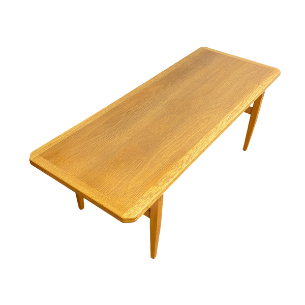 Mid Century Danish Oak Coffee Table - Professionally Restored 