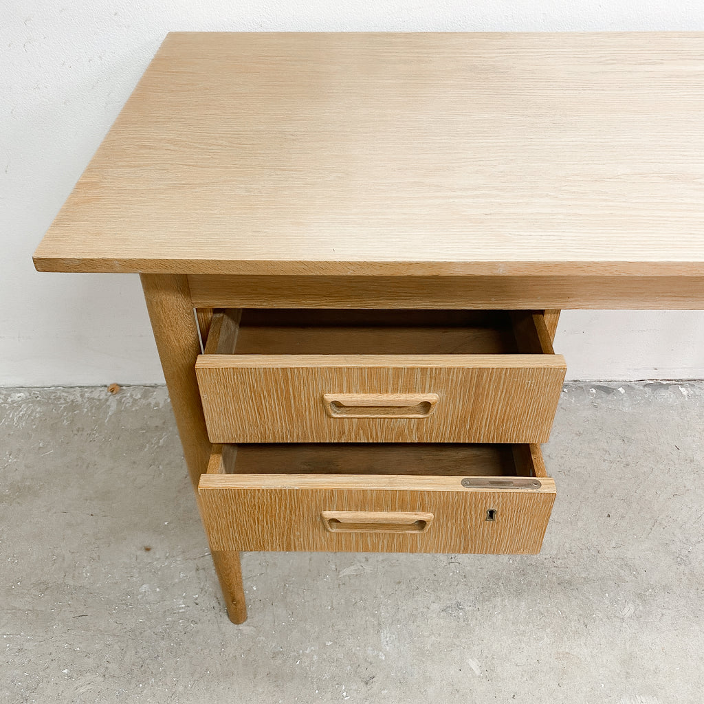Mid Century Danish Oak Writing Desk 1960s