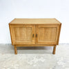 Mid Century Danish Oak Record Cabinet 