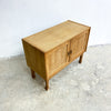 Mid Century Danish Oak Record Cabinet 