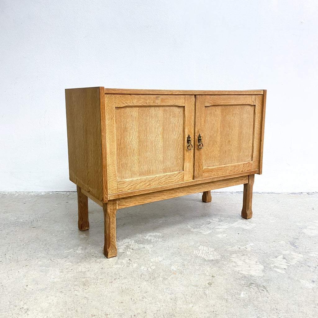 Mid Century Danish Oak Record Cabinet 