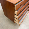 Mid Century Danish Teak Chest Of Five Drawers