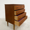 Mid Century Danish Teak Compact Chest Of Four Drawers