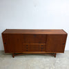 Mid Century Danish Teak Highboard With Cocktail Bar