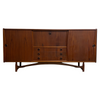 Mid Century Danish Teak Highboard With Cocktail Bar