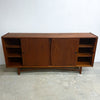 Mid Century Danish Teak Highboard With Cocktail Bar