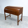 Mid Century Danish Teak Roll Top Desk