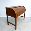 Mid Century Danish Teak Roll Top Desk